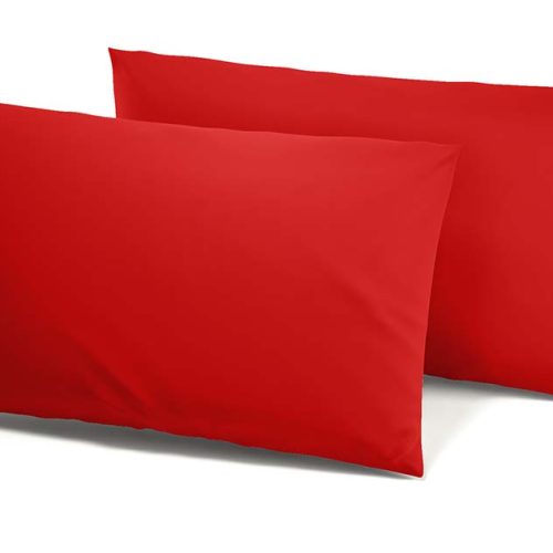 Coppia Federe Tinta Unita_Rosso